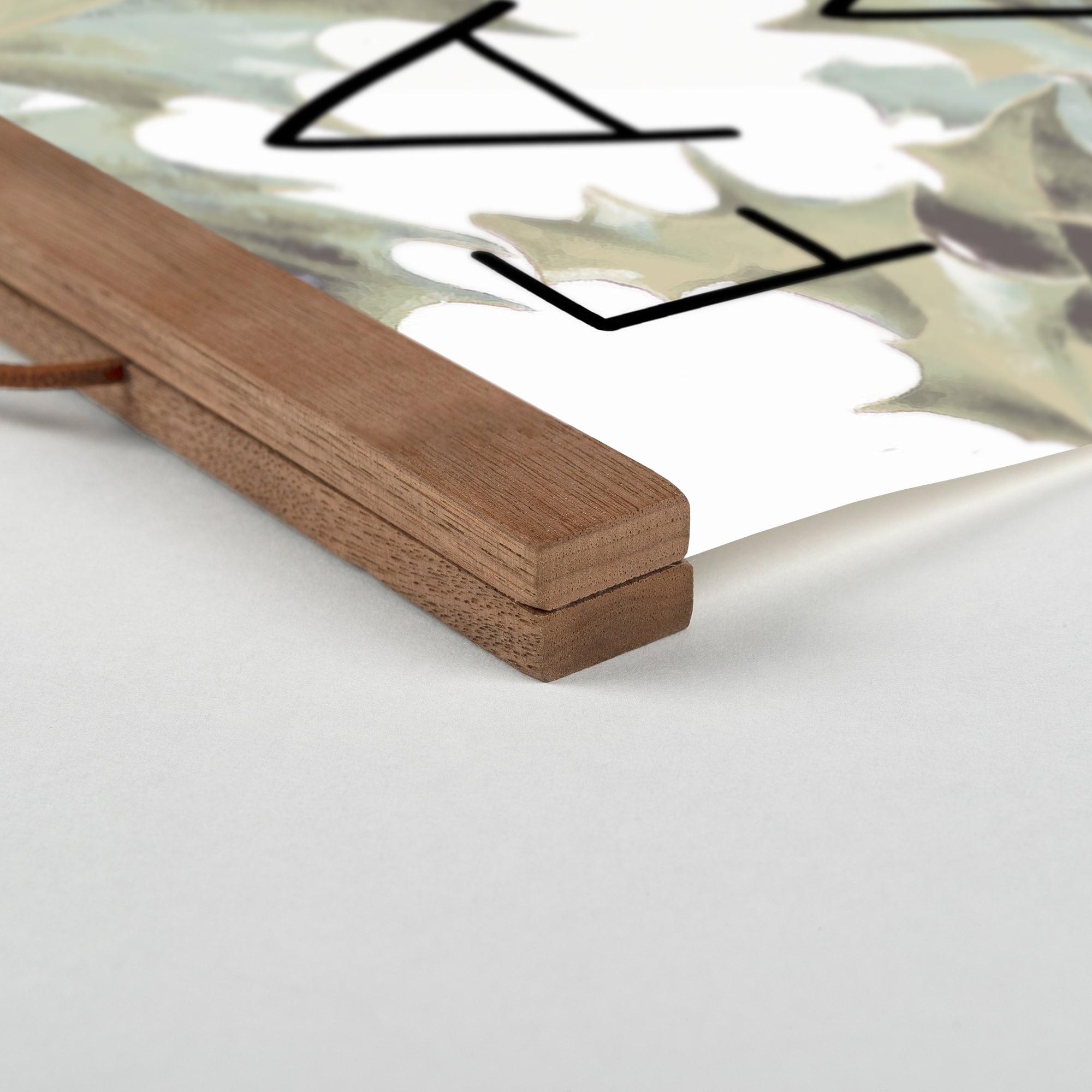 Fa La La La 12x18 Teak Hanging Canvas